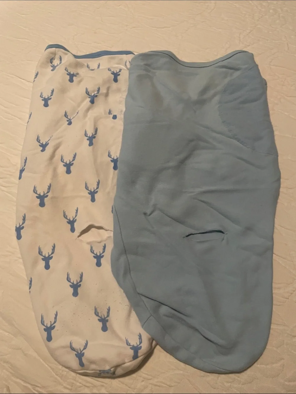 SwaddleMe Blue Newborn Swaddle Set with Deer Print